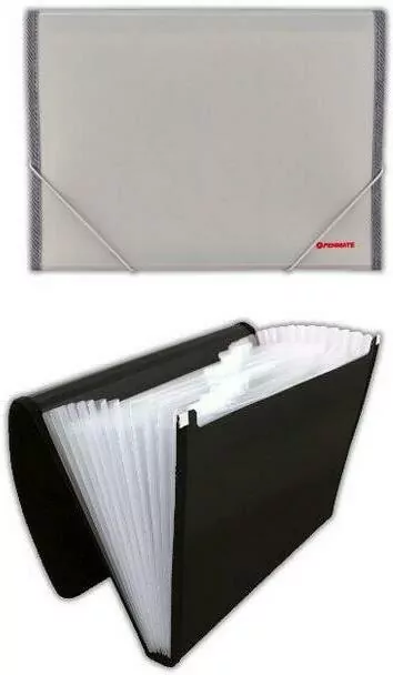 Aktówka 12 przegródek PP-4302 szara PENMATE - tantis.pl