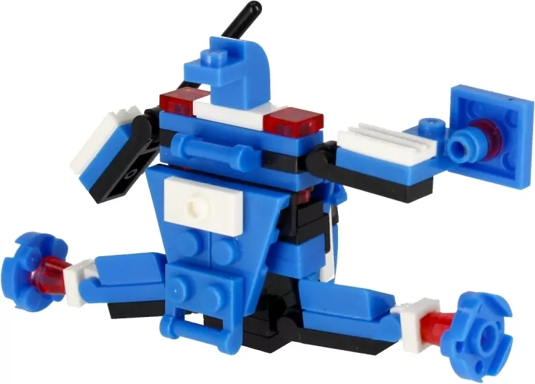 Klocki konstrukcyjne Alleblox RobotUnion 62el niebieski - tantis.pl