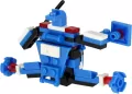 Klocki konstrukcyjne Alleblox RobotUnion 62el niebieski - tantis.pl
