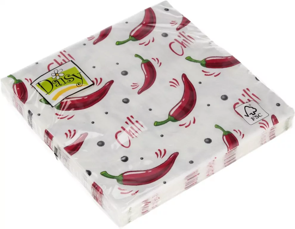 Serwetki DAISY Lunch SD 330x330 Papryczki chili 044101 - tantis.pl