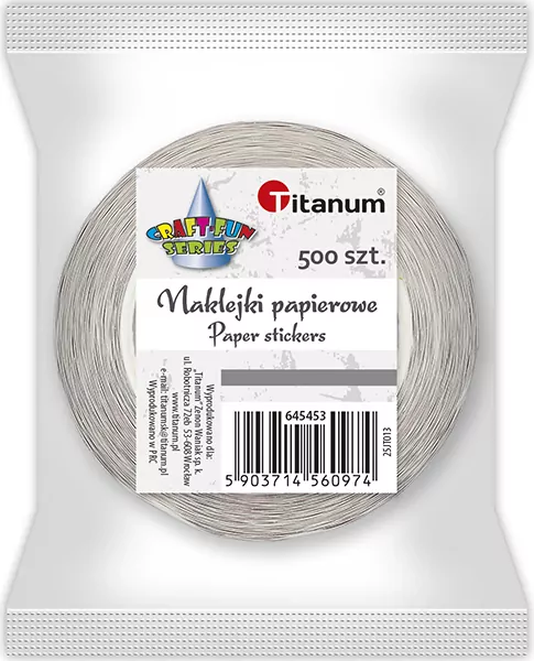 Naklejki papierowe na taśmie Zwierzęta 500szt - tantis.pl