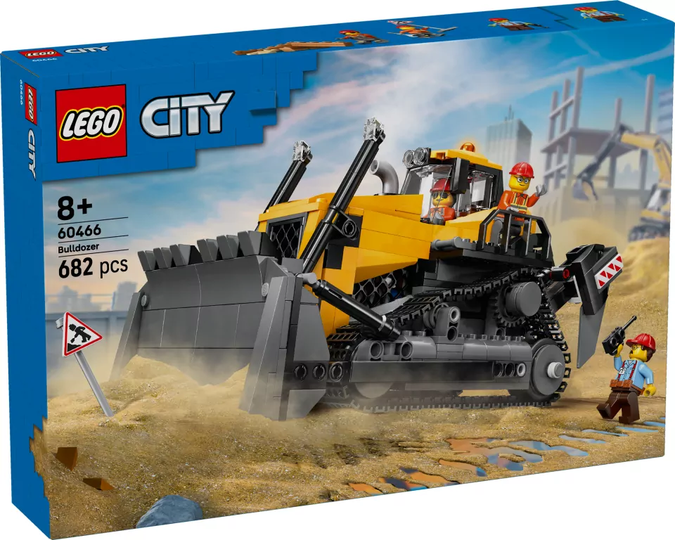 LEGO® City. Żółty buldożer 60466 - tantis.pl