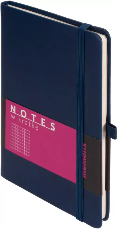 Notes. Memofix B6 kratka. Granatowy - tantis.pl