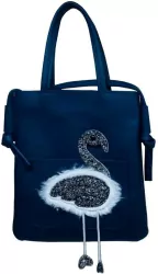 Torba mała. Flaming. Czarna