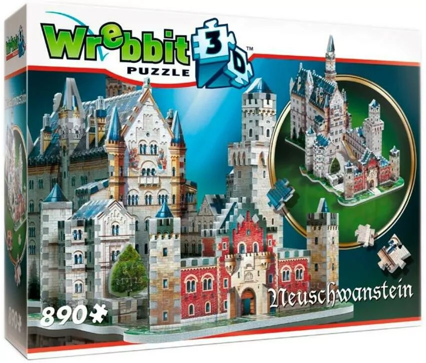 Wrebbit puzzle 3D Zamek Neuschwanstein - tantis.pl