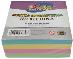 Kostka nieklejona 85x85mm 370 kartek kolorowa