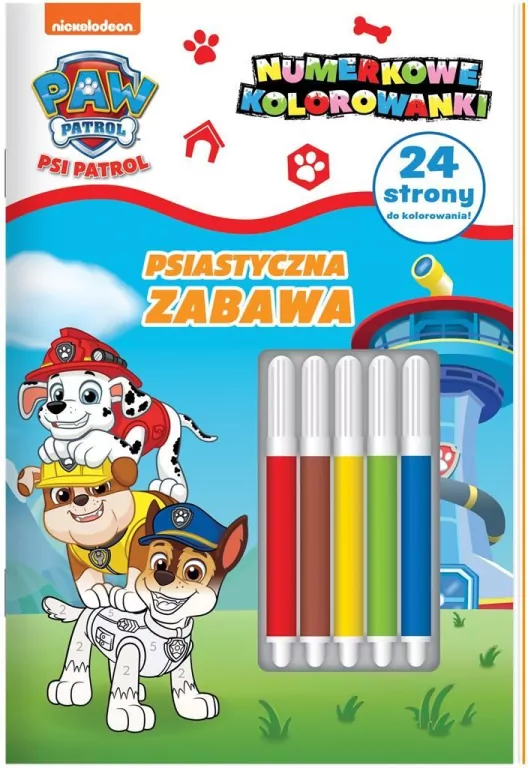 Psi Patrol. Psiastyczna zabawa. Numerkowe kolorowanki. Cz.7 - tantis.pl