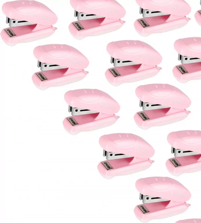 Zszywacz mini STK-300 pastel różowy - tantis.pl