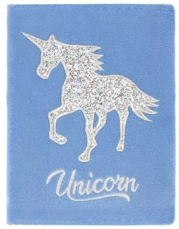 Notes pluszowy A5. Unicorn - tantis.pl