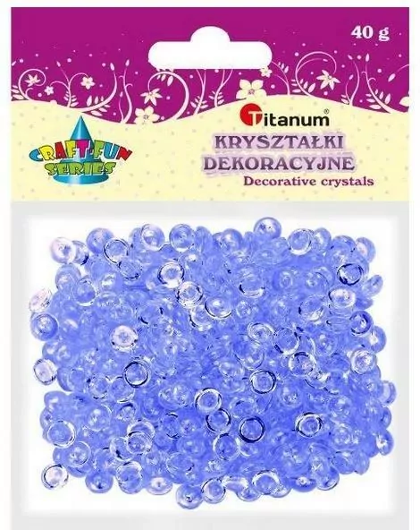 Koraliki plastikowe. Połówka kuli liliowe - tantis.pl
