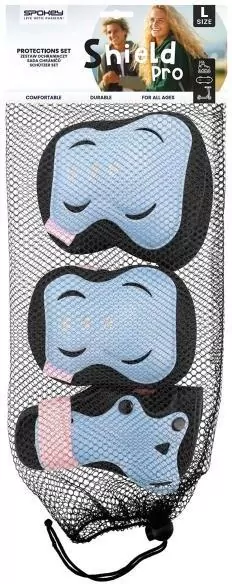 Zestaw ochraniaczy Shield r. L niebieski - tantis.pl
