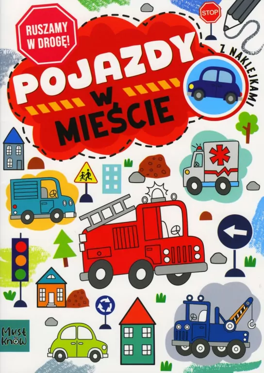 Kolorowanka a4 ruszamy w drogę - pojazdy w mieście - tantis.pl