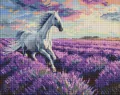Diamentowa mozaika - Na polach lawendy 40x50cm - tantis.pl