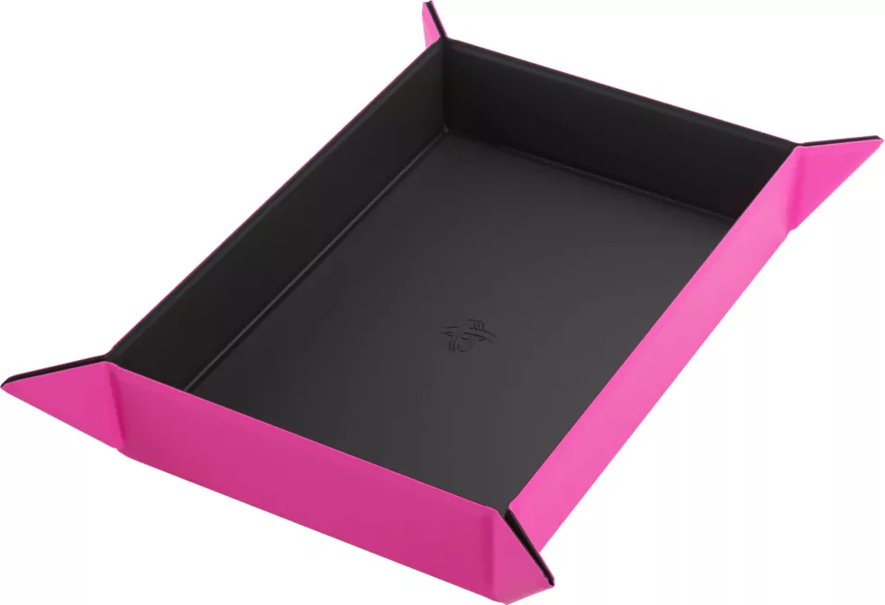 Gamegenic: Magnetic Dice Tray - Rectangular - Black/Pink - tantis.pl