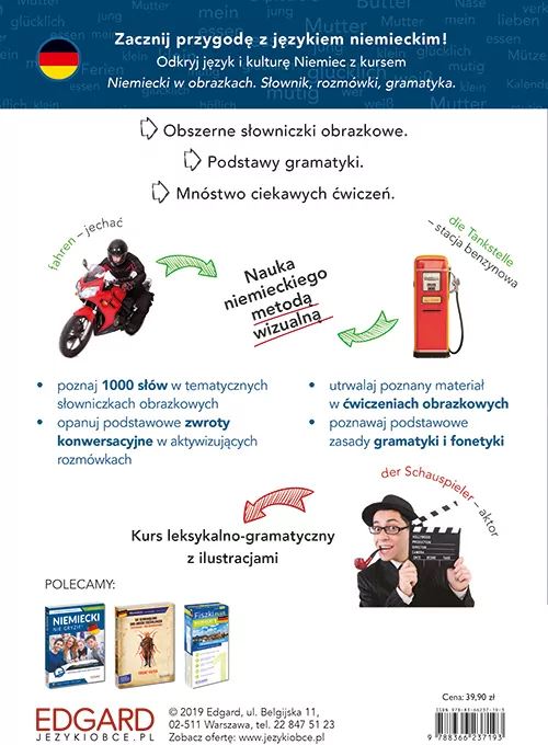 Niemiecki w obrazkach. Słówka, rozmówki, gramatyka. Poziom A1-A2 - tantis.pl