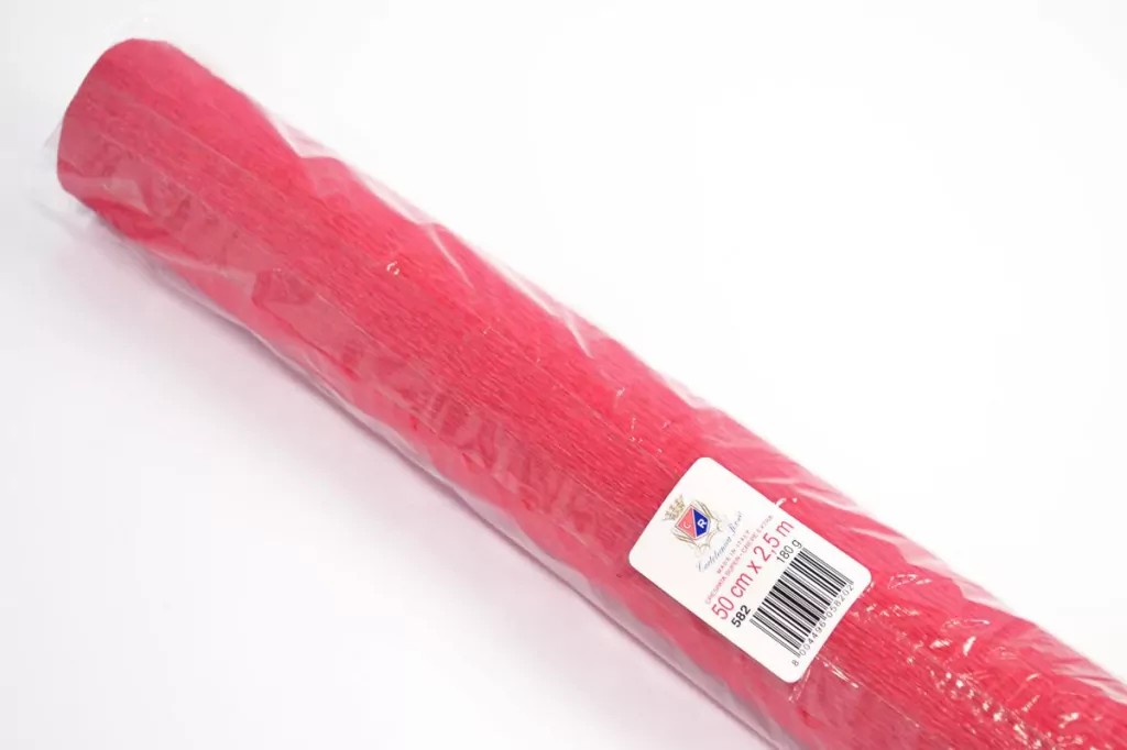 Bibuła Marszczona 50x250cm, Czerwona - tantis.pl