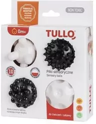 Piłki sensoryczne. Czarno-białe 4 szt