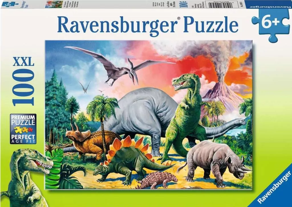Puzzle 100. Pośród dinozaurów - tantis.pl