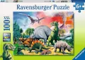 Puzzle 100. Pośród dinozaurów - tantis.pl
