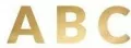 Baner Alfabet złoty 14cm - tantis.pl