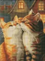 Diamentowa mozaika - Zakochane koty 30x40cm - tantis.pl
