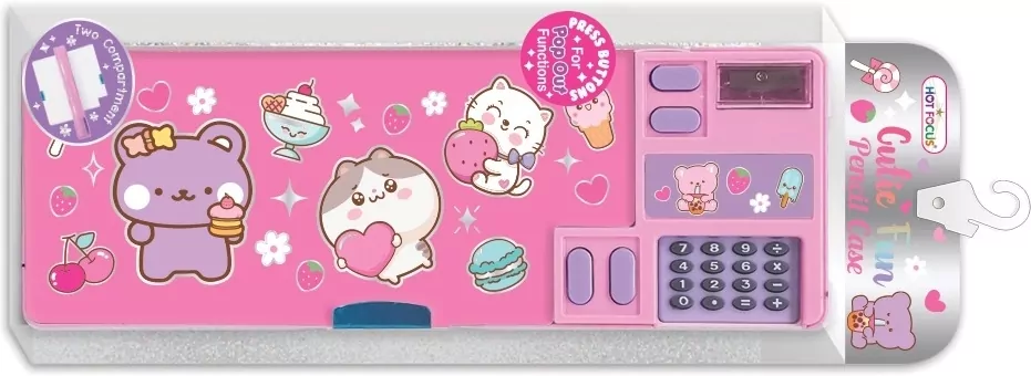 Piórnik z kalkulatorem Miśki - tantis.pl