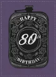 Karnet B6 z kopertą. Urodziny 80