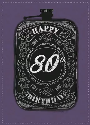 Karnet B6 z kopertą. Urodziny 80