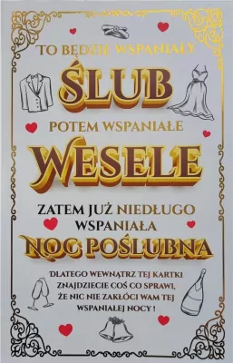 Karnet okolicznościowy. Ślub. YEKU