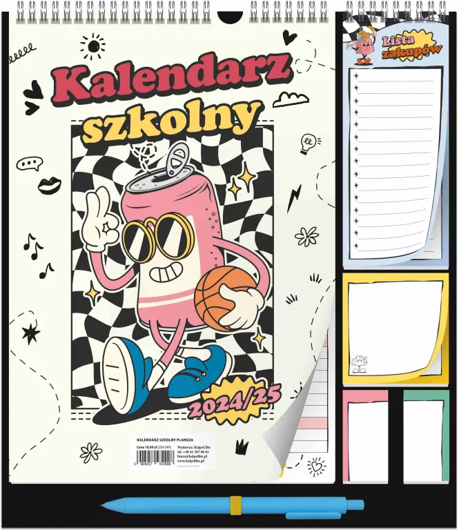 Kalendarz 2024-2025 szkolny. Plansza - tantis.pl