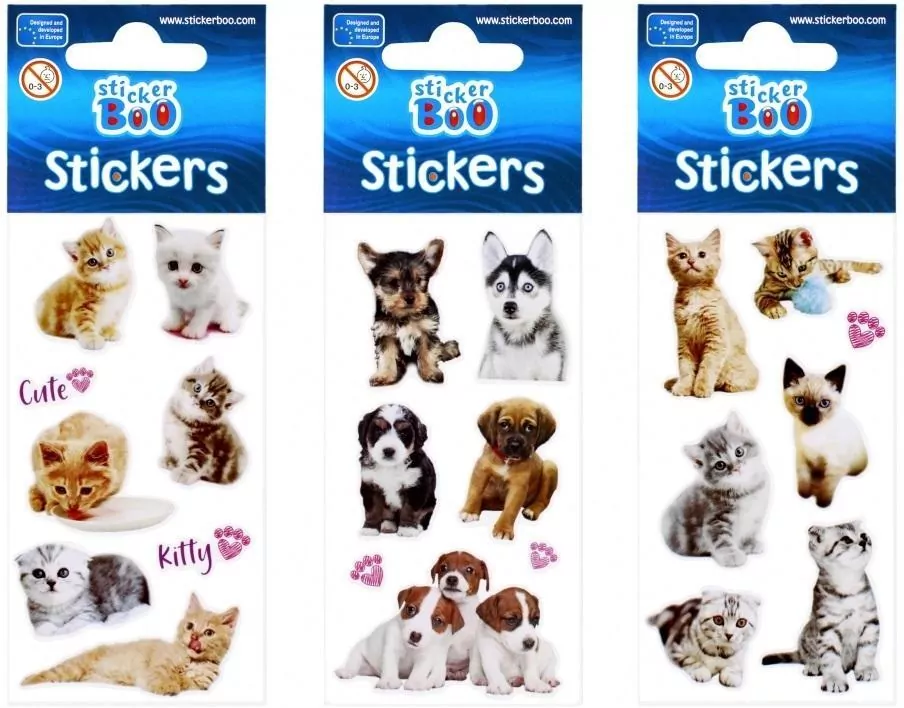 STICKER BOO. Naklejki Cuties, mix - tantis.pl