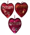 Serce cekinowe 37cm "Kocham Cę" 3 kolory 156075 SUN-DAY - tantis.pl