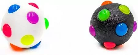 Piłeczka 6,5cm Disco efekty świetlne p24 mix cena za 1 szt - tantis.pl