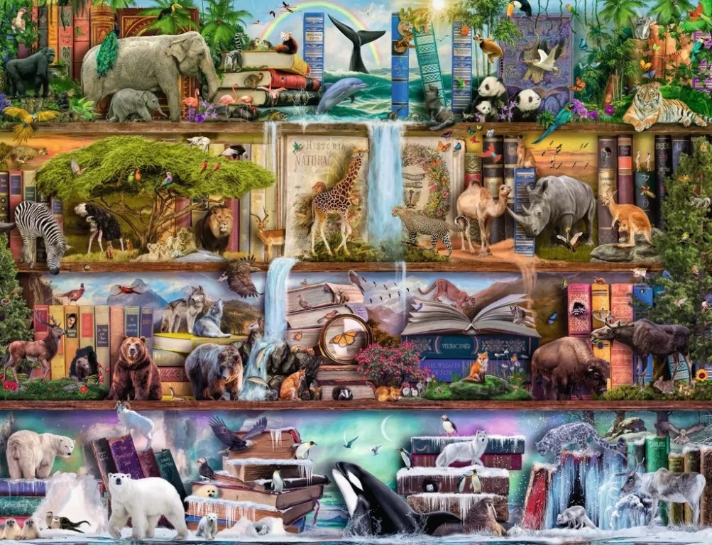 Ravensburger. Puzzle 2000. Królestwo dzikich zwierząt - tantis.pl