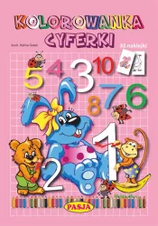 Kolorowanka cyferki PASJA