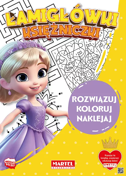 Łamigłówki księżniczki z naklejkami - tantis.pl