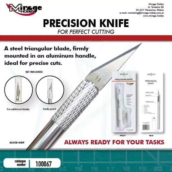 Nożyk modelarski Precision Knife 5szt - tantis.pl