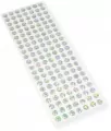 Kryształki samoprzylepne srebrne 10mm - tantis.pl