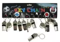Brelok gwizdek, metalowy 12szt - tantis.pl