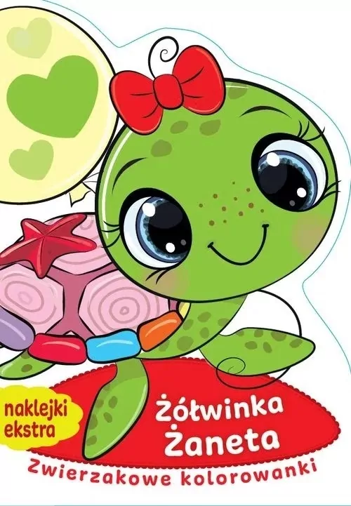 Żółwinka Żaneta. Zwierzakowe kolorowanki - tantis.pl