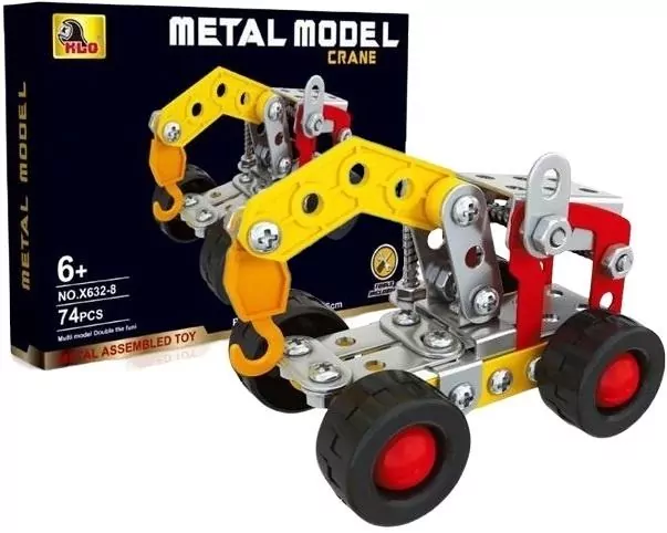 Klocki konstruktor metalowe 74el - tantis.pl