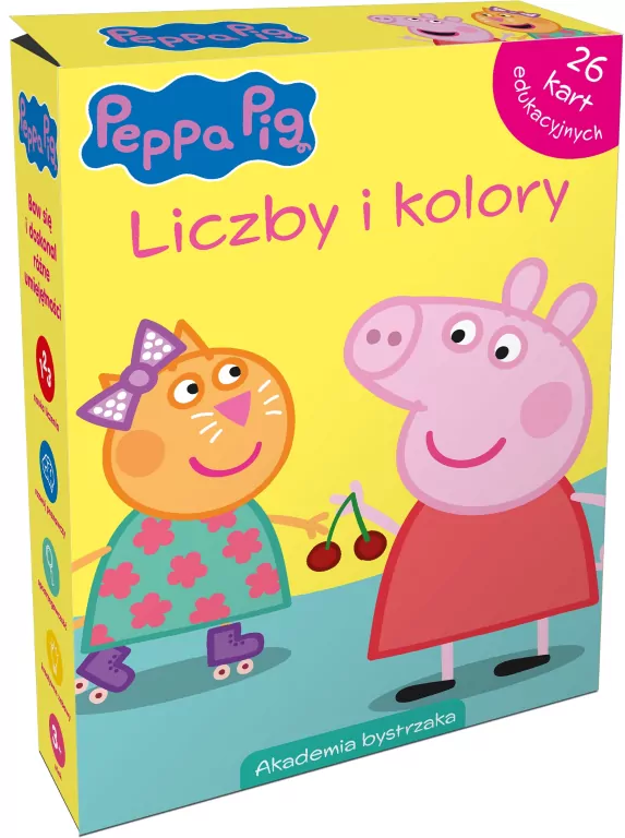 Świnka Peppa. Liczby i kolory. Karty edukacyjne - tantis.pl