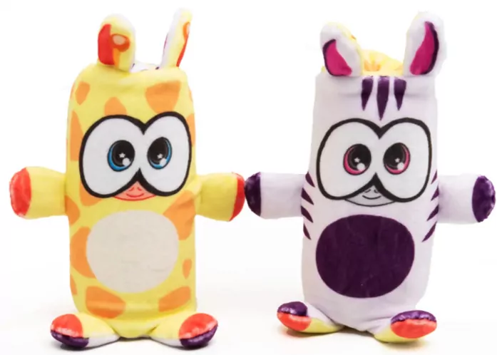 Dublusie. Dwustronne maskotki. Żyrafa Zebra - tantis.pl