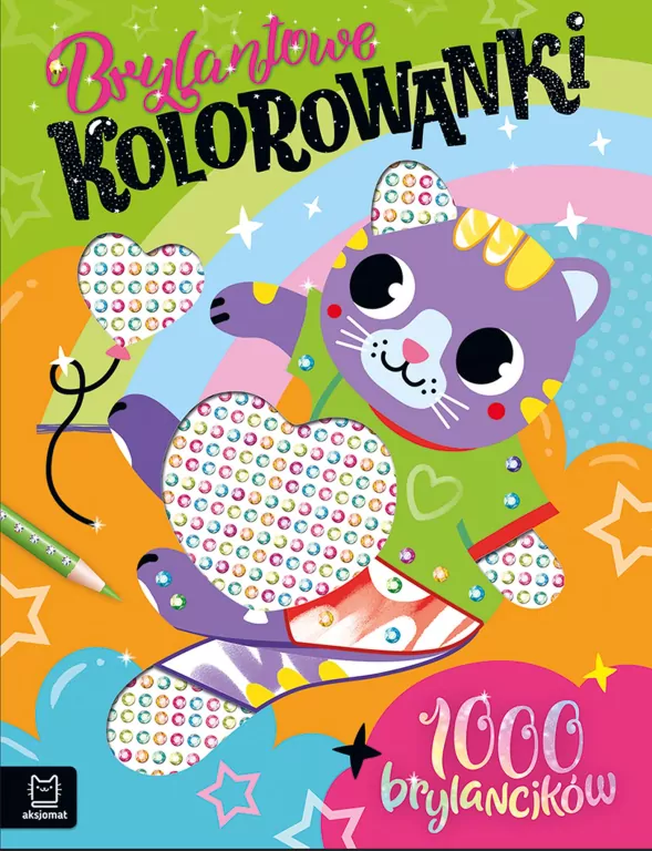Brylantowe kolorowanki z kotkiem. 1000 brylancików - tantis.pl
