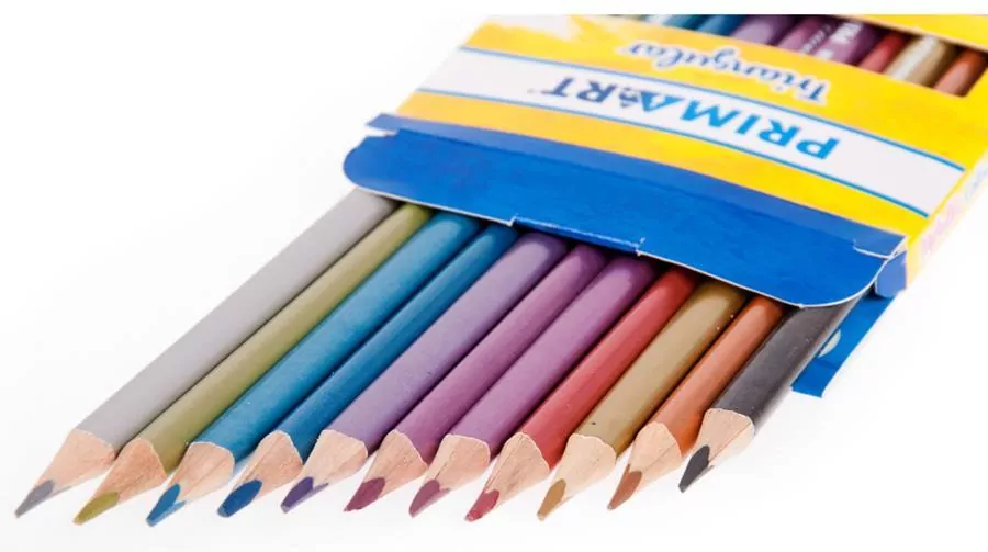 Kredki ołówkowe trójkątne metalizowane - tantis.pl