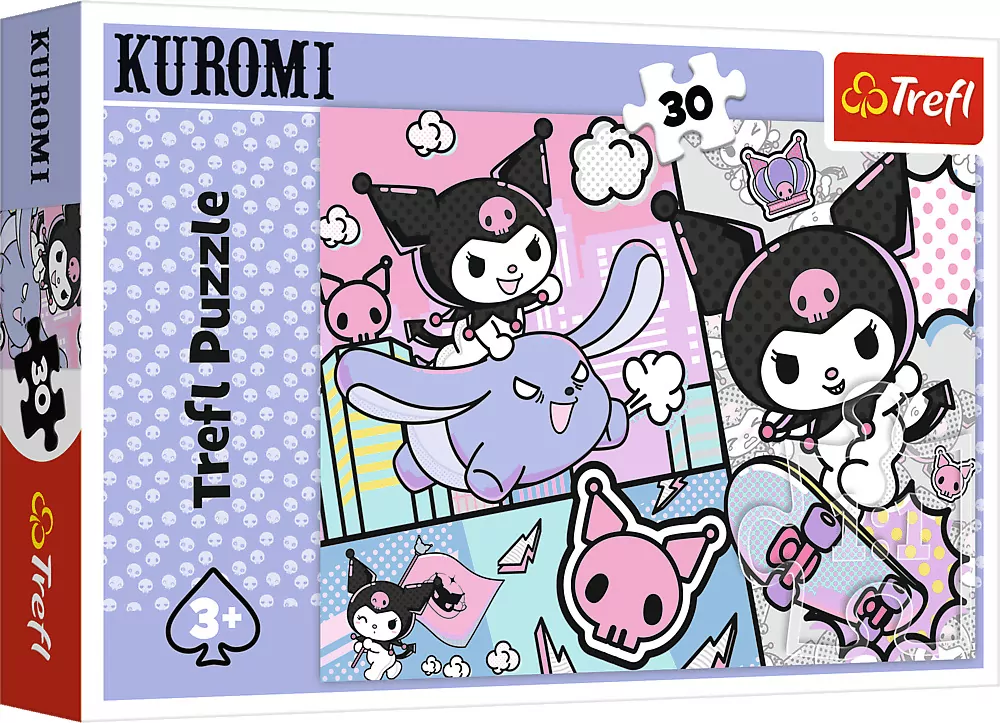 Puzzle 30 Zabawy z Kuromi Hello Kitty TREFL - tantis.pl