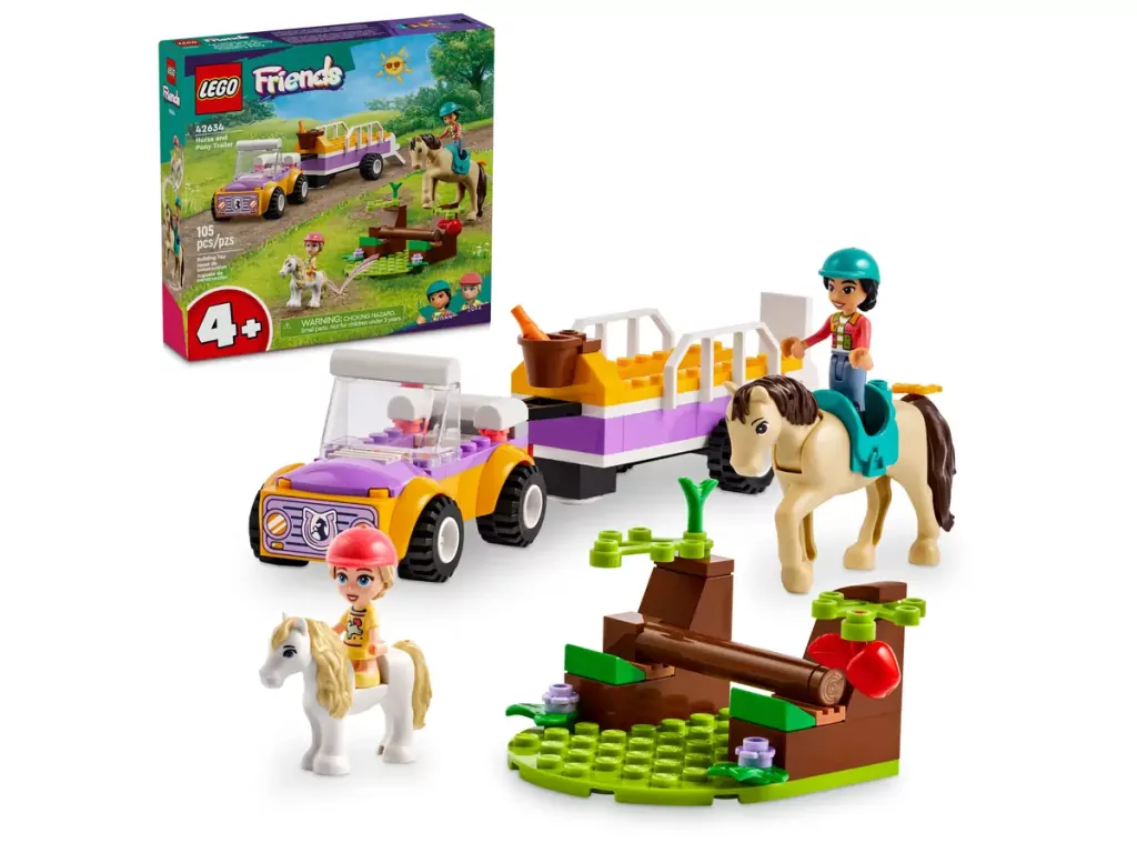 LEGO® Friends. Przyczepka dla konia i kucyka 42634 - tantis.pl