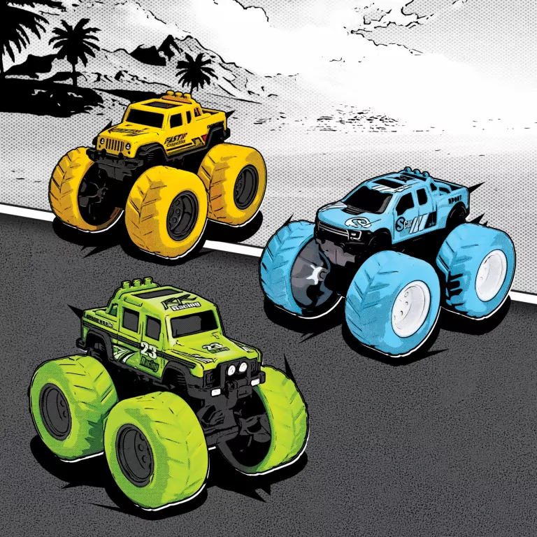 Pojazd monster truck MIX - tantis.pl
