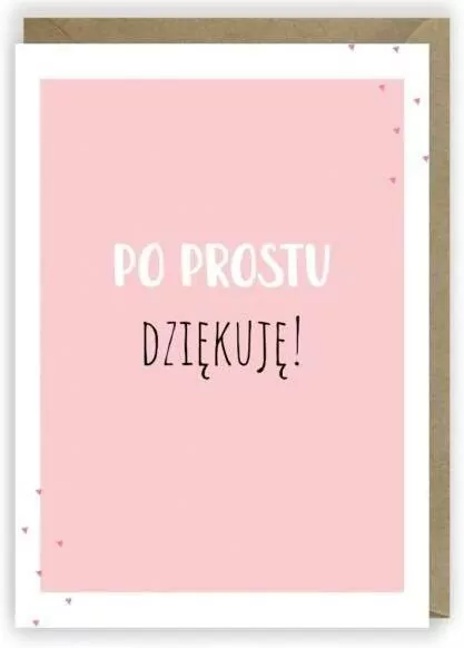 Kartka okolicznościowa. Dziękuję - tantis.pl