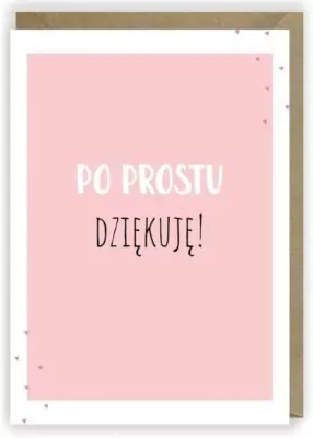 Kartka okolicznościowa. Dziękuję